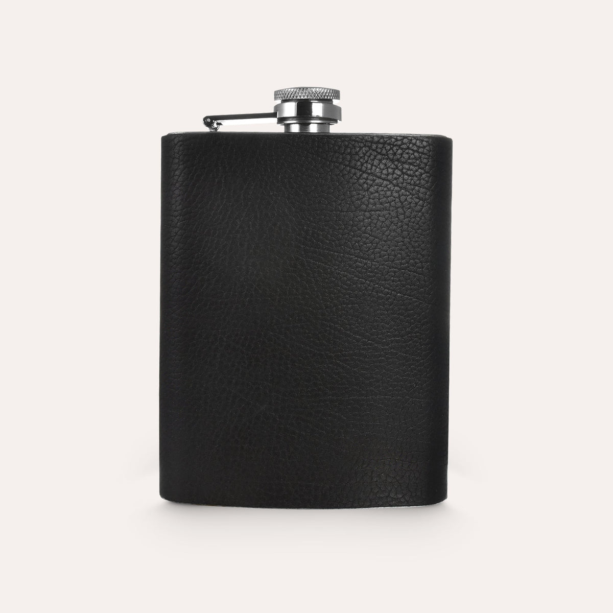 Ghetteaux Brands Leather Flask Black