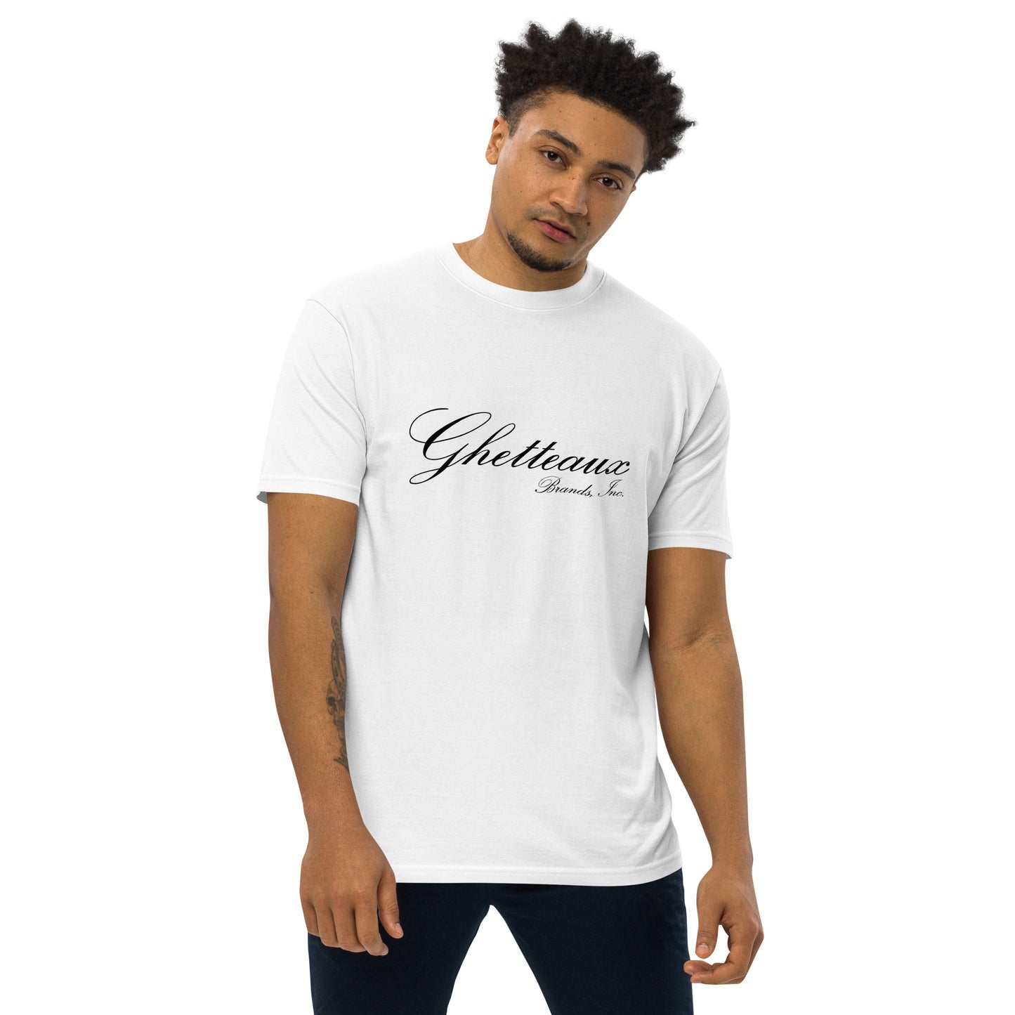 Classic Ghetteaux in Black on White Men's