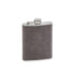 Leatherette Flask Grey 8 Oz Cap-0