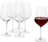 Alpina wine glasses red wine - 6 pieces red wine glasses - wine glass 53cl - wine glass set - glass set for dinner - wine glasses - clear glass-0