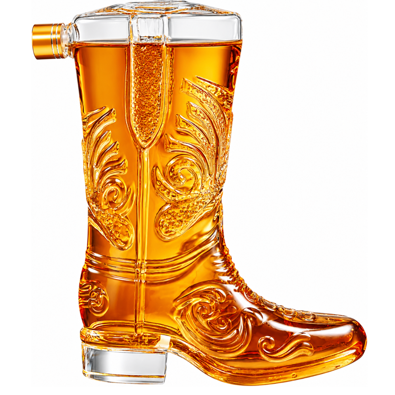 Cowboy Boot Whiskey Decanter 27oz
