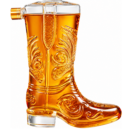 Cowboy Boot Whiskey Decanter 27oz