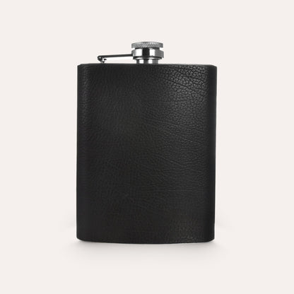 Ghetteaux Brands Leather Flask Black