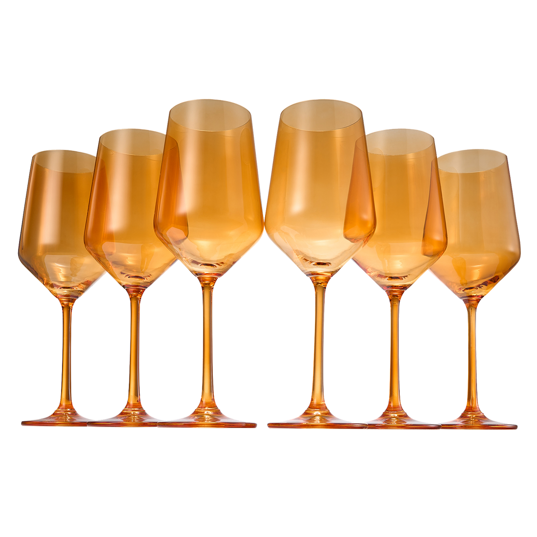 Colored Wine Glass Set 12 Oz Glasses Set Of 6 Unique Italian Style Tall Stemmed For White Red Wine W-0