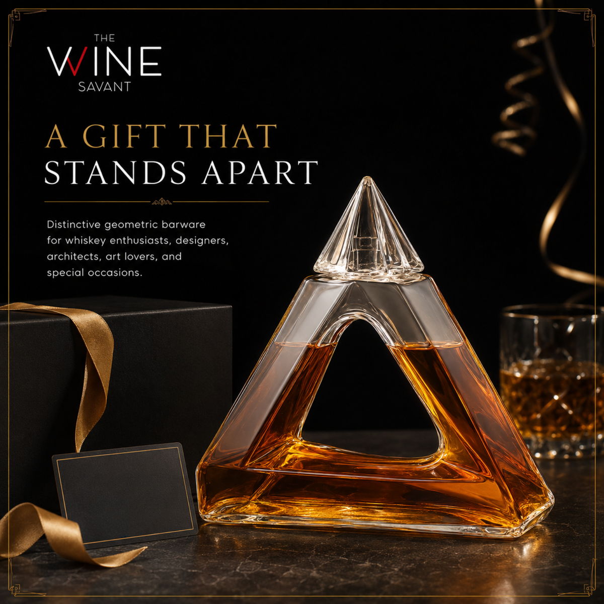Penrose Pyramid Whiskey Decanter