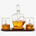 Middle Finger Decanter Novelty Whiskey Wine Decanter Set Mahogany Wood Funny Gift Fo-0