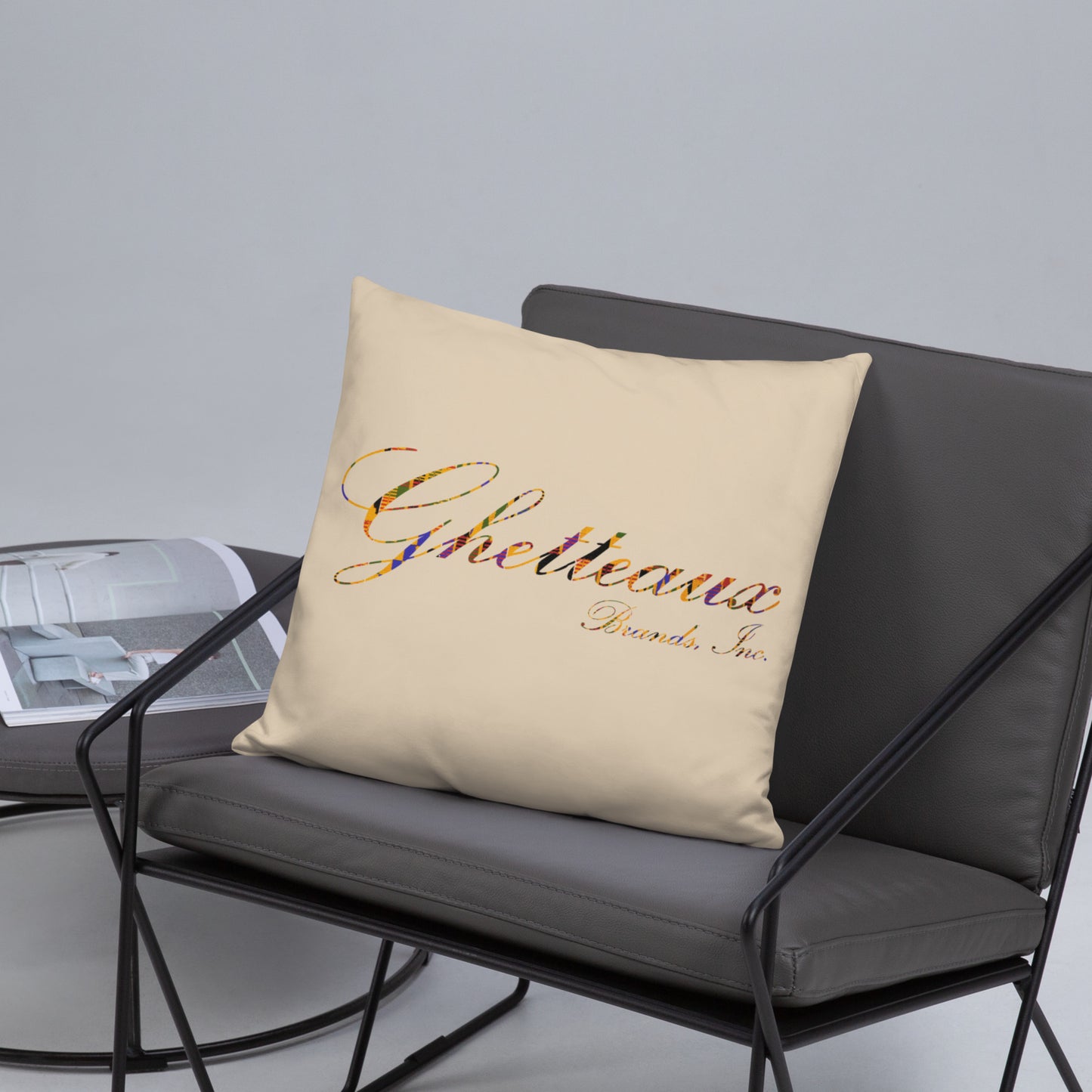 Classic Ghetteaux in Kente on Sand - Pillow