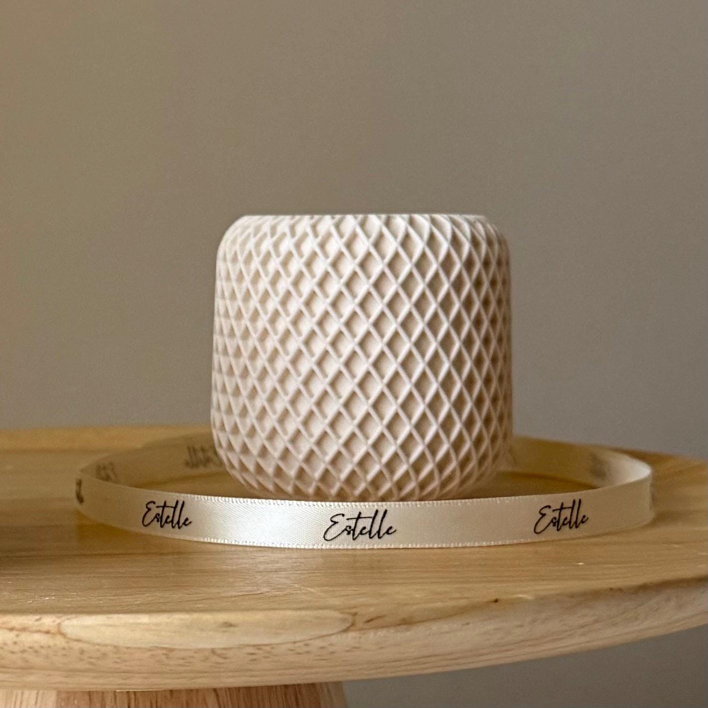 Handmade Soy Wax Candle | Jesmonite Vessel, Scented Container Candle-1