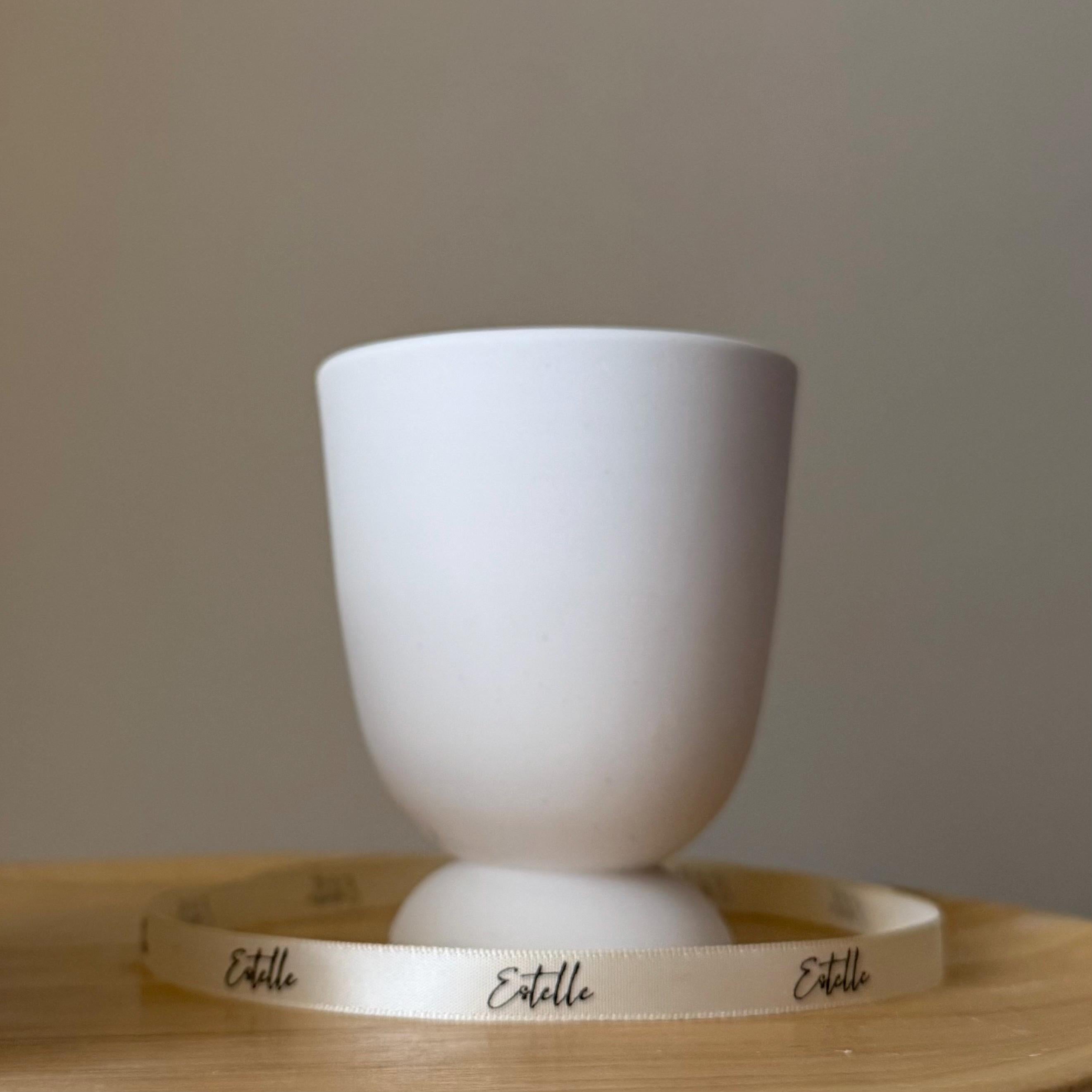 Jesmonite Vase Jar Soy Candle: Handmade Scented Container Candle-1