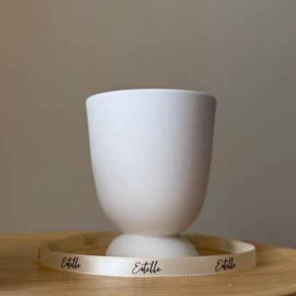 Jesmonite Vase Jar Soy Candle: Handmade Scented Container Candle-1