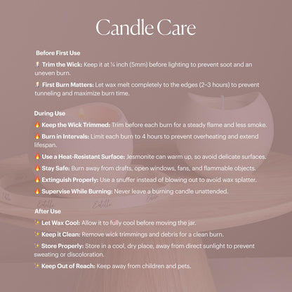 Squircle Soy Wax Candle in Jesmonite Vessel: Handmade Scented Candle-3