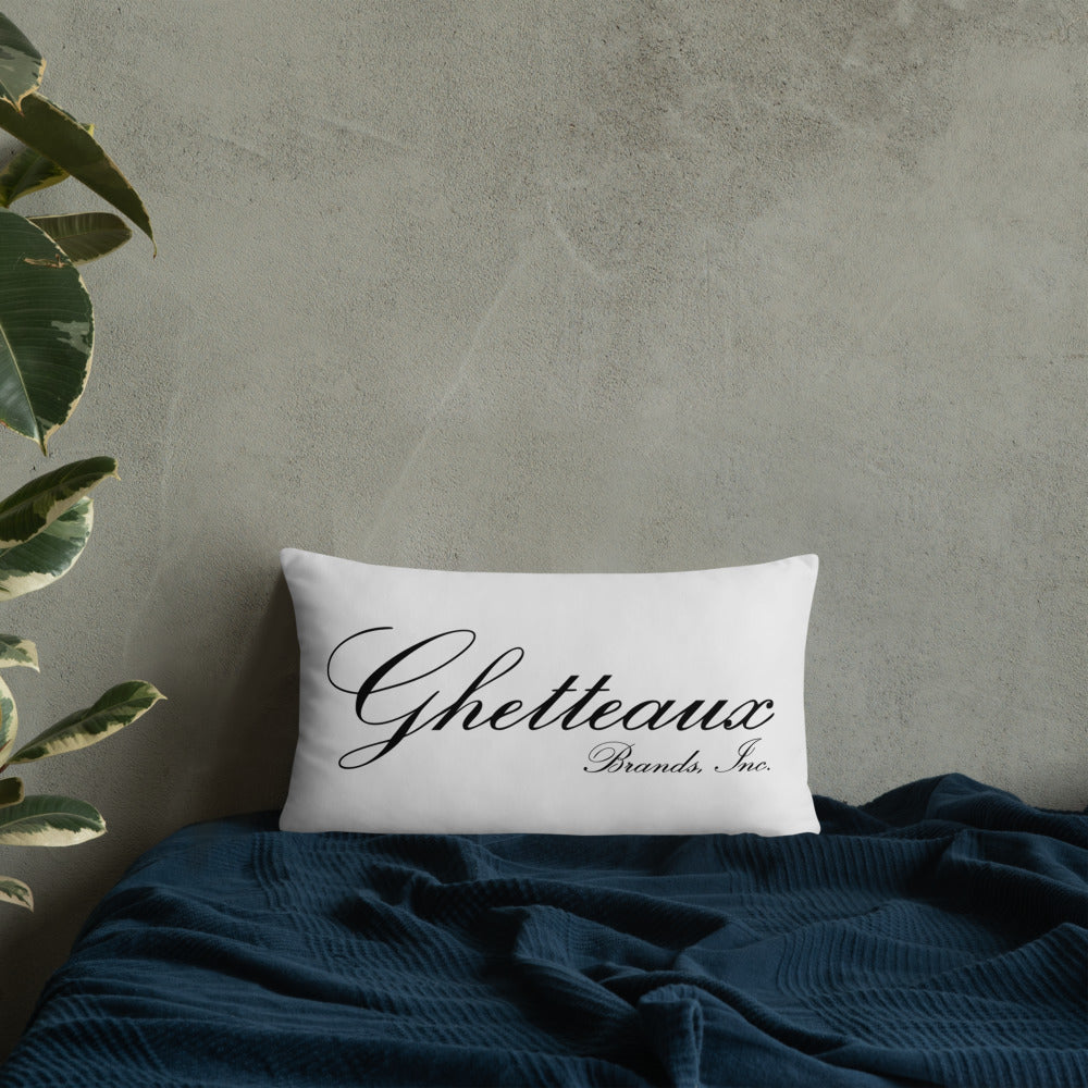 Classic Ghetteaux on Black on Steel Throw Pillow