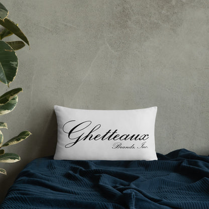 Classic Ghetteaux on Black on Steel Throw Pillow