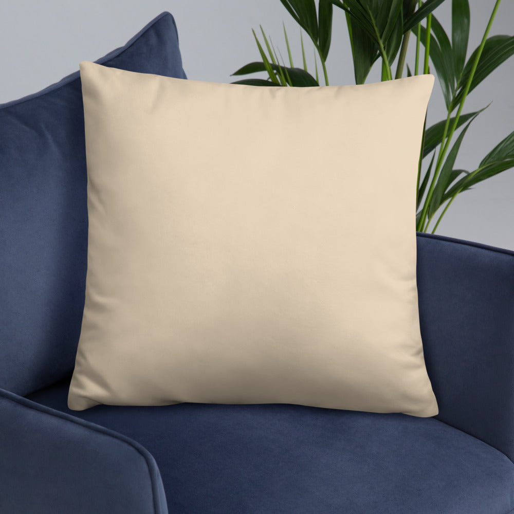 Classic Ghetteaux in Kente on Sand Throw Pillow