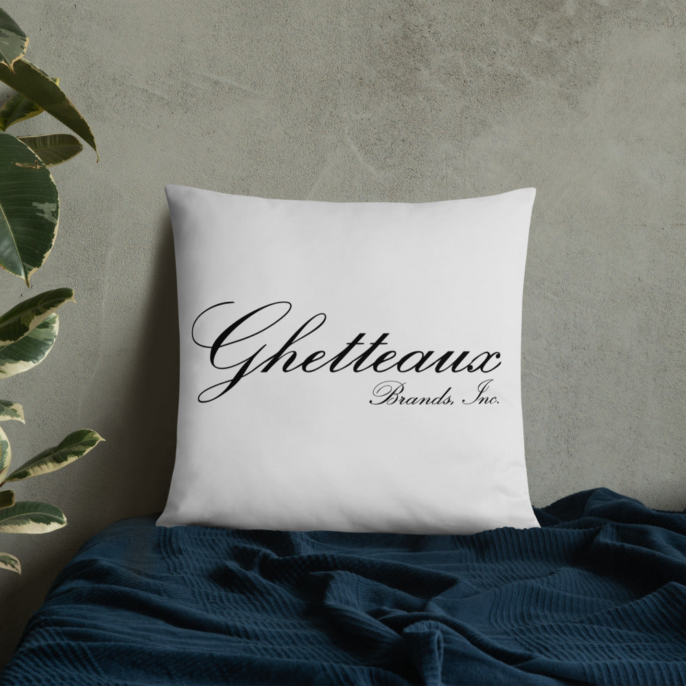 Classic Ghetteaux on Black on Steel Throw Pillow