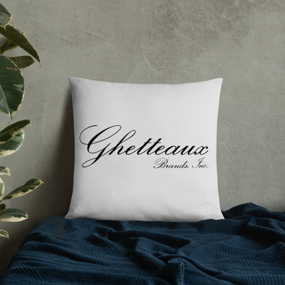 Classic Ghetteaux on Black on Steel Throw Pillow